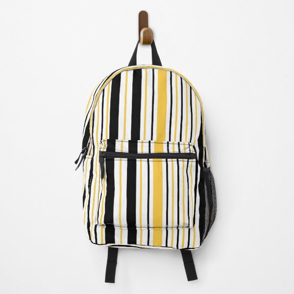 Item preview, Bee Inspired Yellow Black Vertical Stripe Pattern designed and sold by EmeraldeaArt.