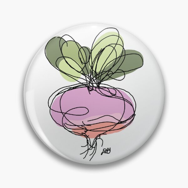 Item preview, Turnip Up Line Art Illustration designed and sold by Evil B Creative.