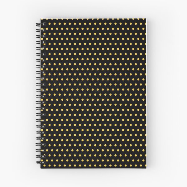 Item preview, Yellow Beehive Inspired Polka Dot Pattern on Black designed and sold by EmeraldeaArt.