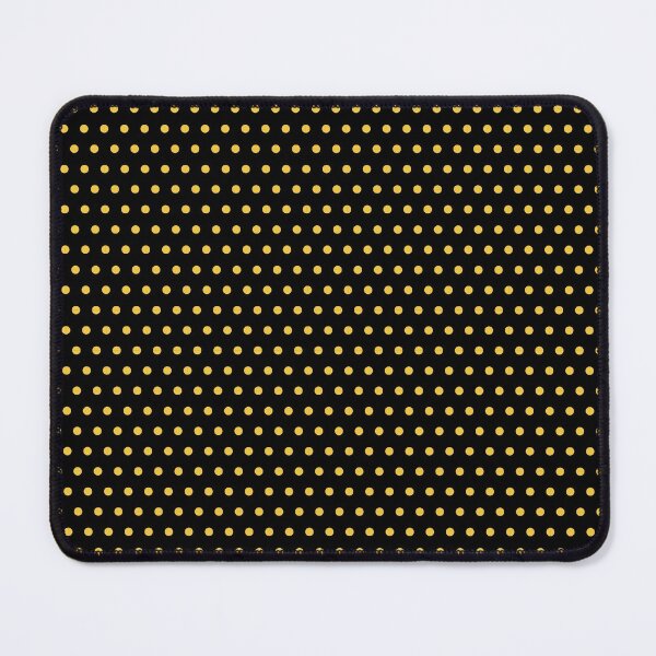 Item preview, Yellow Beehive Inspired Polka Dot Pattern on Black designed and sold by EmeraldeaArt.