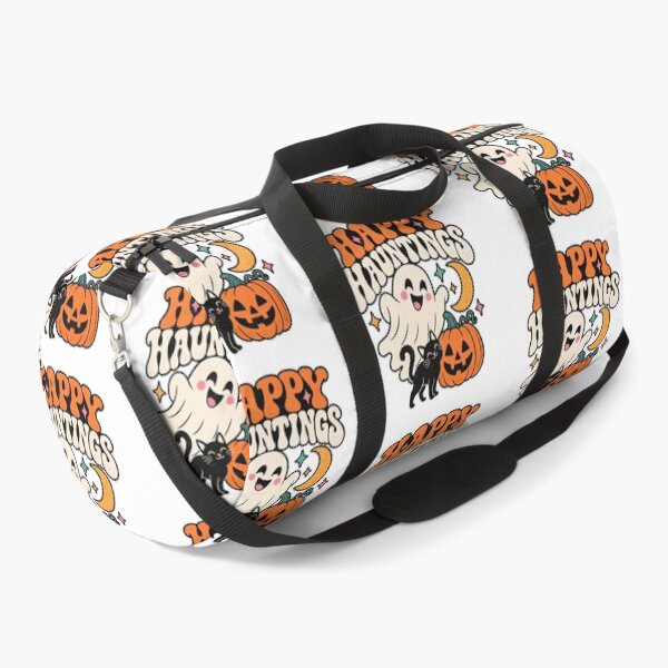 Item preview, Happy Hauntings Cute Vintage Halloween Ghost Art designed and sold by IRON WINGS /USAF.