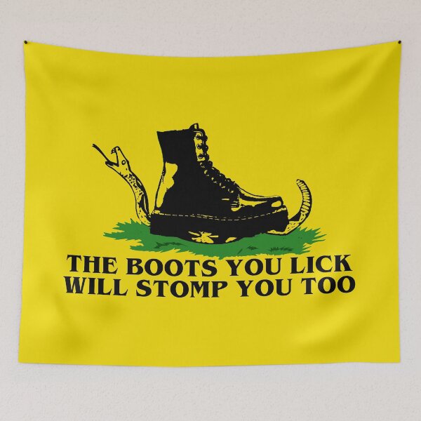 Item preview, the boots you lick will stomp you too (acab) designed and sold by remerasnerdas.