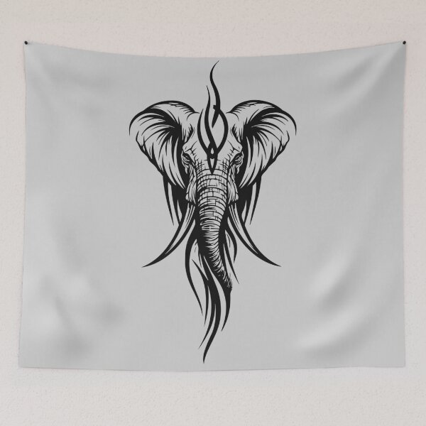 Item preview, Tribal Elephant Head  designed and sold by ClubVacay.