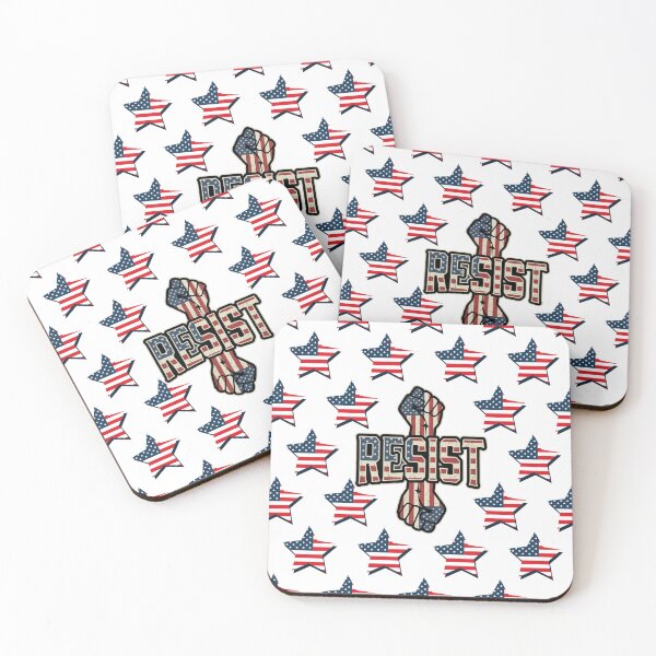 Item preview, RESIST American Flag Raised Fist designed and sold by ArtDesignTp.