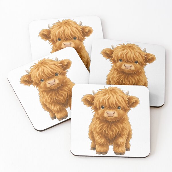 Item preview, Cute Highland Cow Watercolor designed and sold by STOXT.