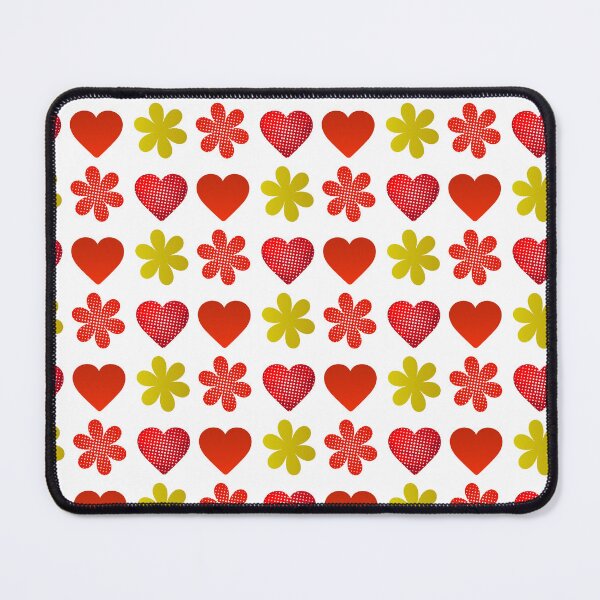 Item preview, images of flowers and hearts in a bright pop art style. designed and sold by Zhanna LL.
