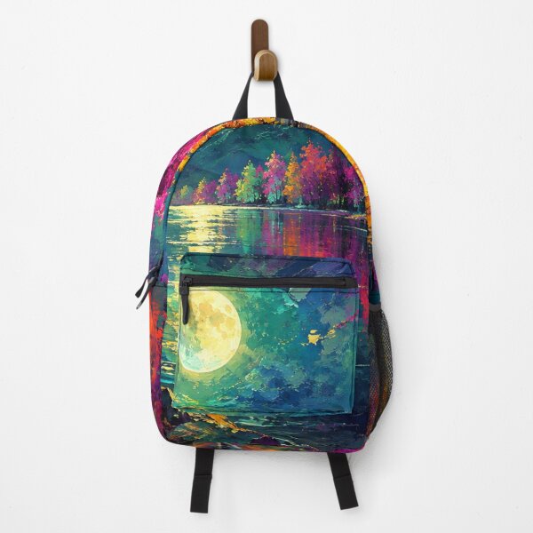 Item preview, Midnight Symphony of Colors Vibrant Landscape Art Print by Joey Santiago Fine Art designed and sold by Joey Santiago.