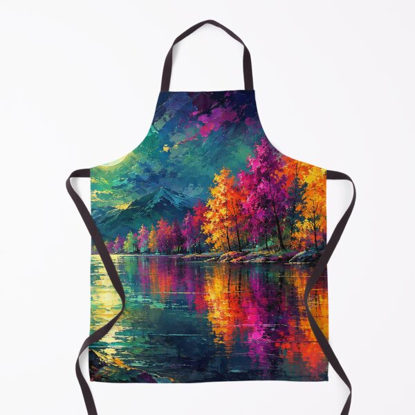 Item preview, Midnight Symphony of Colors Vibrant Landscape Art Print by Joey Santiago Fine Art designed and sold by Joey Santiago.