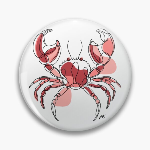 Item preview, Crabby Crab Line Art Illustration designed and sold by Evil B Creative.