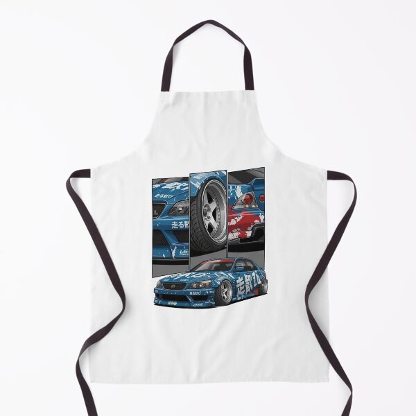 Item preview, Blue JDM Street Racing Sedan – Japanese Tuner Car & Custom Wheel Art designed and sold by redkat-4.