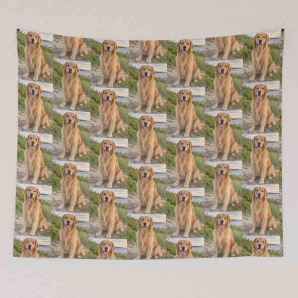 Item preview, Golden Retriever Dog on Beach designed and sold by BackgroundND.