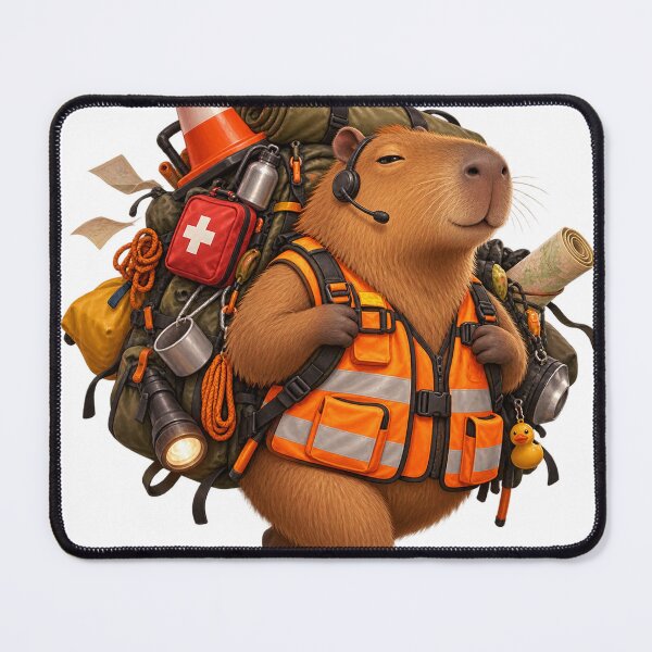 Item preview, Calm Capybara Emergency Manager designed and sold by SiamSmiles.