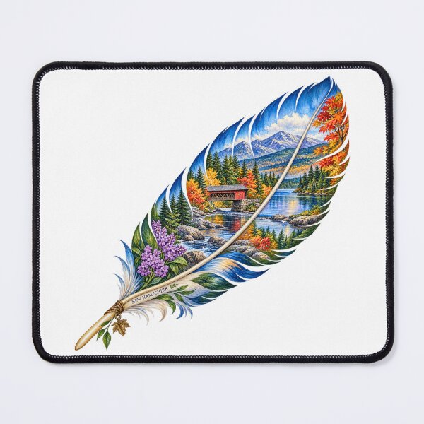 Item preview, New Hampshire Autumn Feather designed and sold by Whimspired By Paxx.