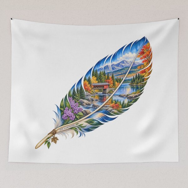 Item preview, New Hampshire Autumn Feather designed and sold by Whimspired By Paxx.