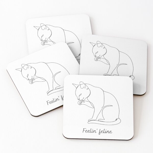 Item preview, Feelin Feline Grooming Cat Art designed and sold by PrintforDesign.