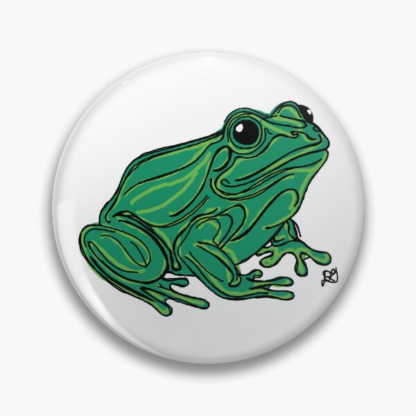 Item preview, Ribbit the Frog Line Art Illustration designed and sold by Evil B Creative.