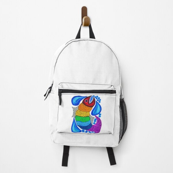 Item preview, RAINBOW-DROPS: Rainbow Fish (LGBTQ+ Pride) designed and sold by SamuraiSixCoin.