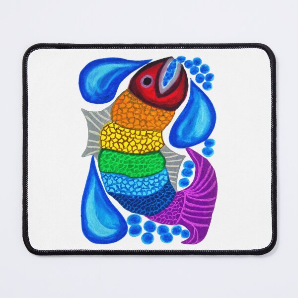 Item preview, RAINBOW-DROPS: Rainbow Fish (LGBTQ+ Pride) designed and sold by SamuraiSixCoin.