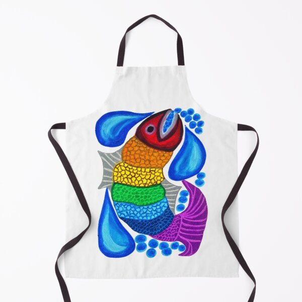 Item preview, RAINBOW-DROPS: Rainbow Fish (LGBTQ+ Pride) designed and sold by SamuraiSixCoin.