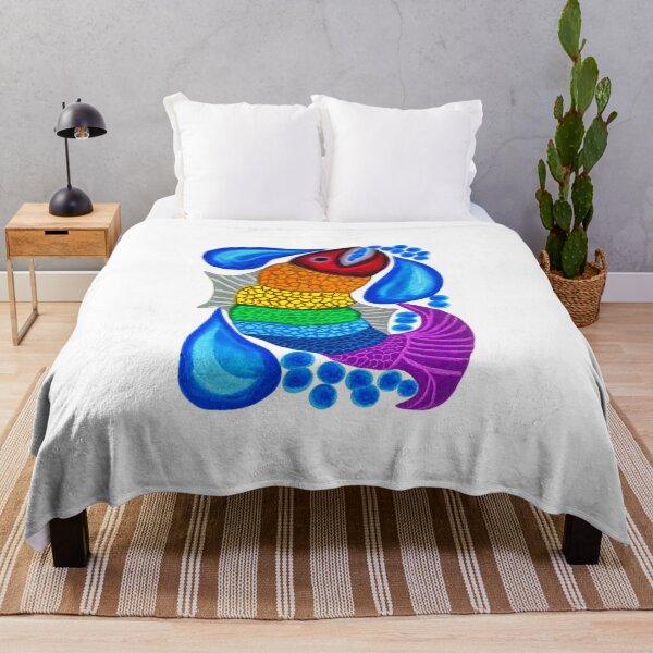 Item preview, RAINBOW-DROPS: Rainbow Fish (LGBTQ+ Pride) designed and sold by SamuraiSixCoin.