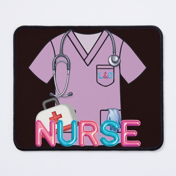 Item preview, Cute Labour and Delivery Nurse L&D Scrubs designed and sold by Rynasvz.