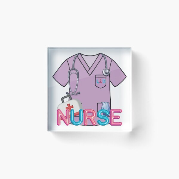 Item preview, Cute Labour and Delivery Nurse L&D Scrubs designed and sold by Rynasvz.