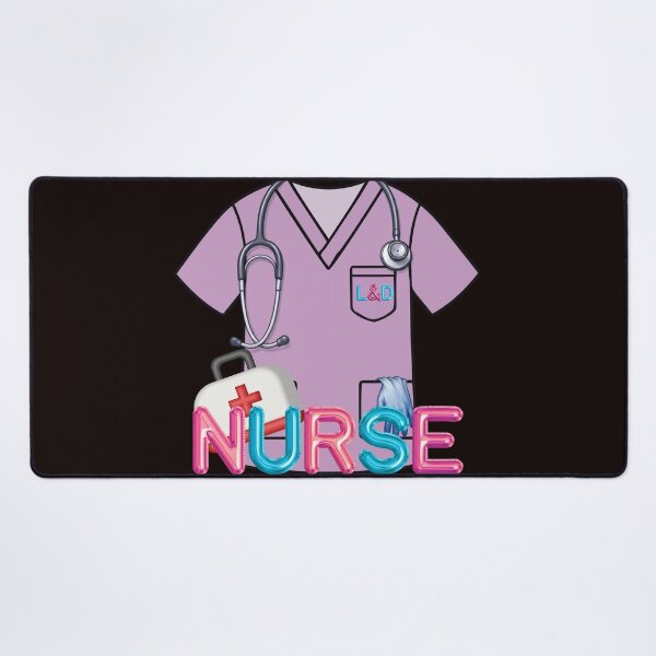 Item preview, Cute Labour and Delivery Nurse L&D Scrubs designed and sold by Rynasvz.