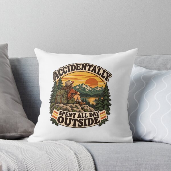 Item preview, Accidentally Spent All Day Outside Vintage Hiking Adventure designed and sold by urbinet.