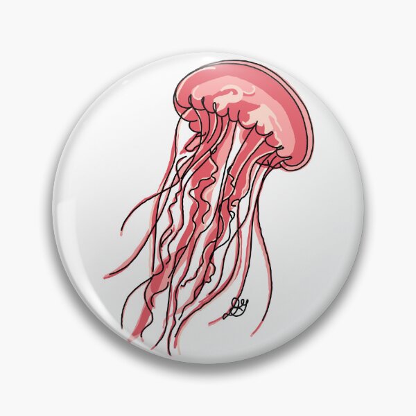 Item preview, Jellyfish Line Art Illustration designed and sold by Evil B Creative.