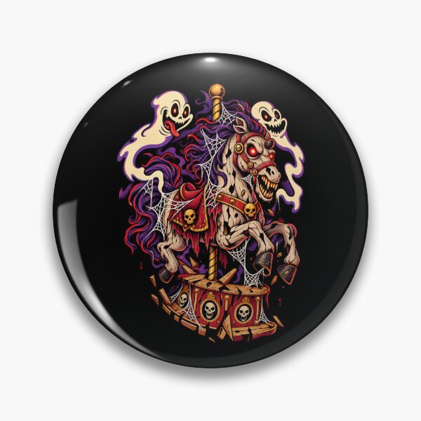 Item preview, Haunted Carousel - Skeleton Horse Horror Carnival designed and sold by SidTastic .