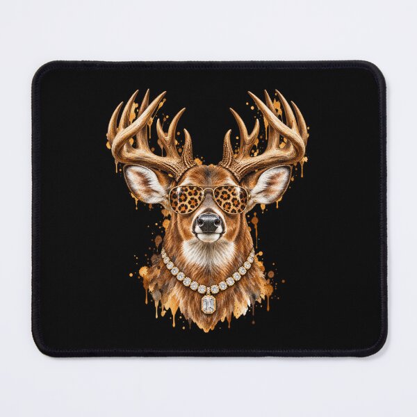 Item preview, Cool Buck Deer With Leopard Sunglasses and Diamond Chain designed and sold by will freed18.