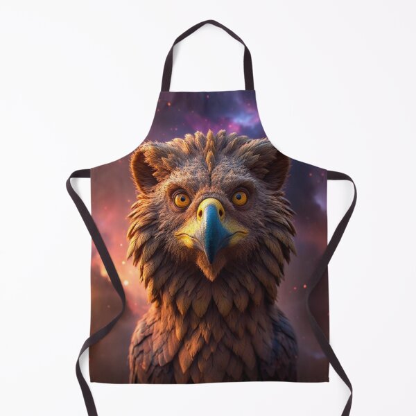 Item preview, Cosmic Owlbear Guardian | Mystical Eagle Beast Fantasy Art designed and sold by KingsArtworx 2.