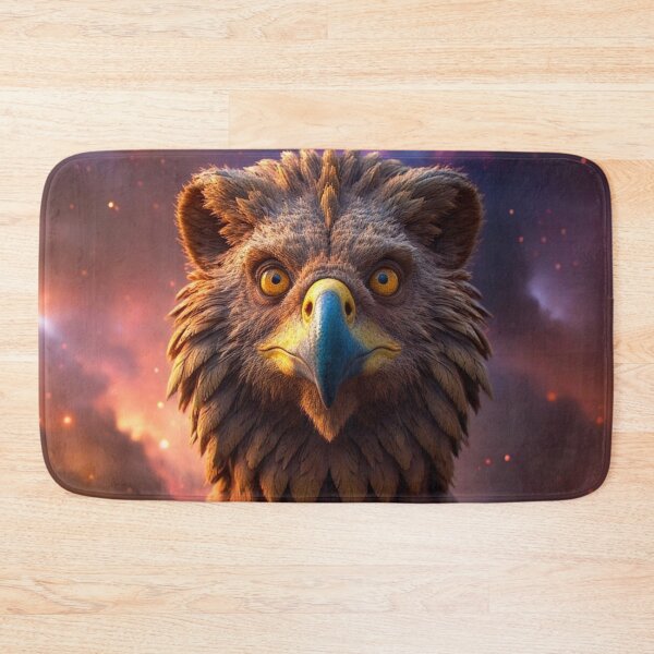 Item preview, Cosmic Owlbear Guardian | Mystical Eagle Beast Fantasy Art designed and sold by KingsArtworx 2.