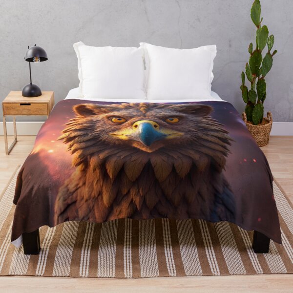 Item preview, Cosmic Owlbear Guardian | Mystical Eagle Beast Fantasy Art designed and sold by KingsArtworx 2.
