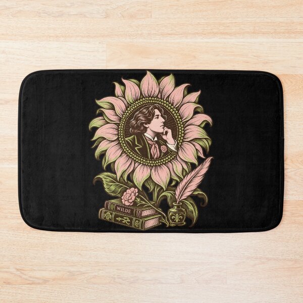 Item preview, Oscar Wilde Portrait Inside a Blushing Sunflower designed and sold by Fenay Designs.