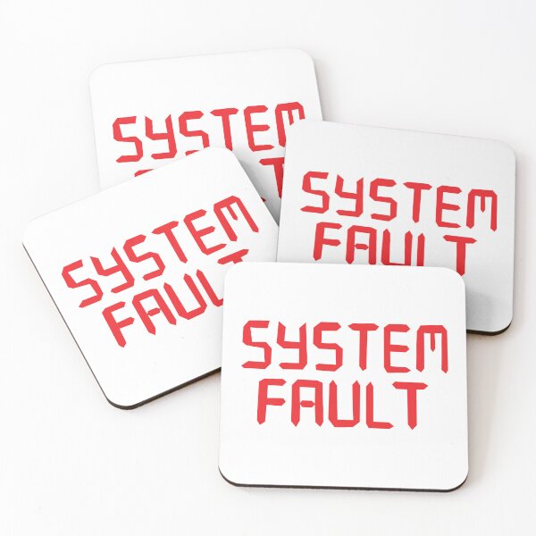 Item preview, Red Retro Digital System Fault Warning designed and sold by nvrprooo.