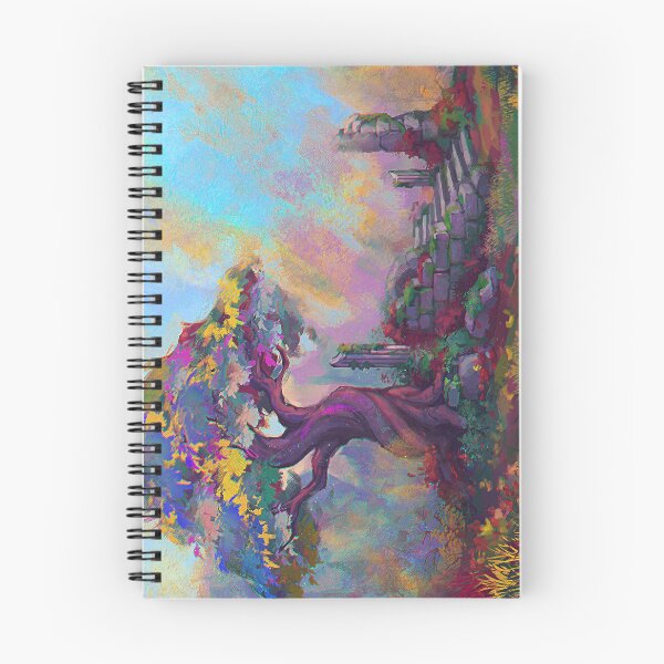 Item preview, Woodland Twisted Tree and Ancient Ruins - Fall Season Colored Art designed and sold by Ulfeid3.