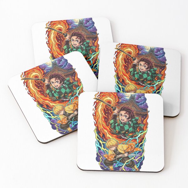 Item preview, Tanjiro Kamado and Zenitsu Agatsuma Demon Slayer Anime T-Shirt designed and sold by SelosoPaheng.