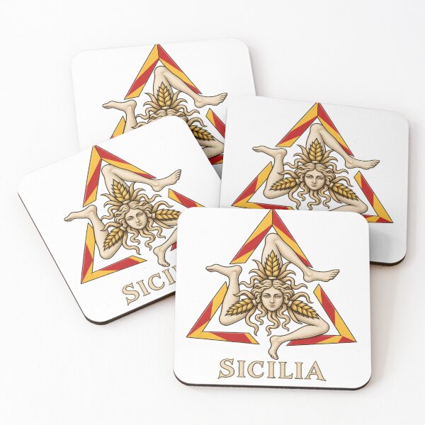 Item preview, Sicily Trinacria Sicilian Flag Heritage Art designed and sold by Larkfound Studio.