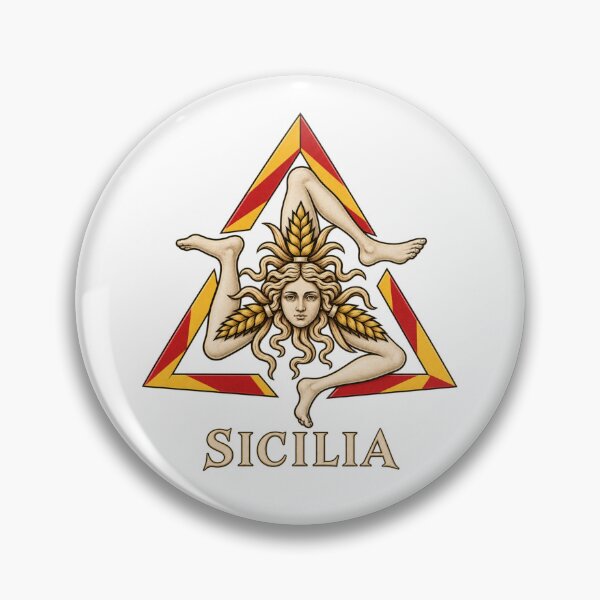 Item preview, Sicily Trinacria Sicilian Flag Heritage Art designed and sold by Larkfound Studio.