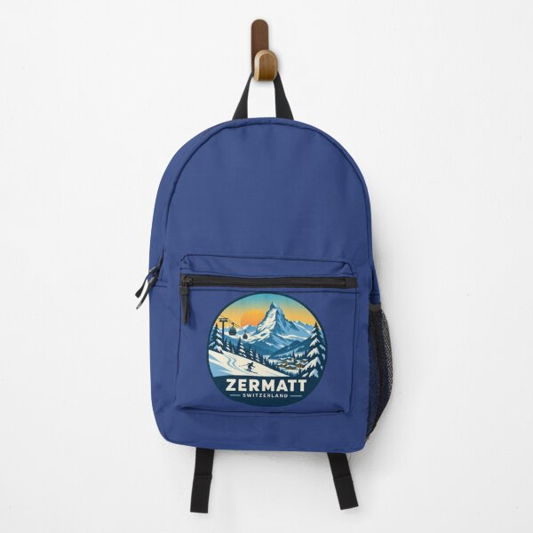Item preview, Zermatt Switzerland Winter Ski Resort Badge with Matterhorn designed and sold by GusiaTreasures.