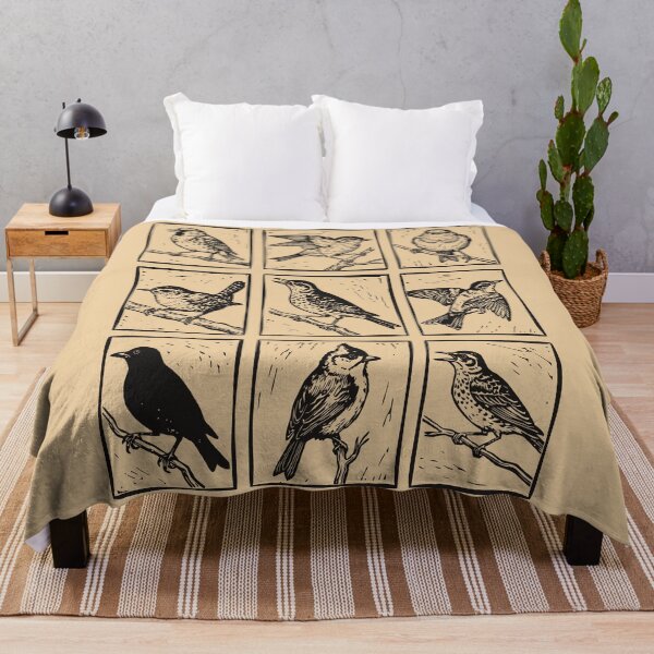 Item preview, Vintage Birds Set Linocut Bird Lover Ornithology designed and sold by Y-Vibes.
