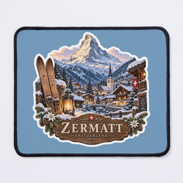 Item preview, Zermatt Switzerland Winter Travel designed and sold by GusiaTreasures.