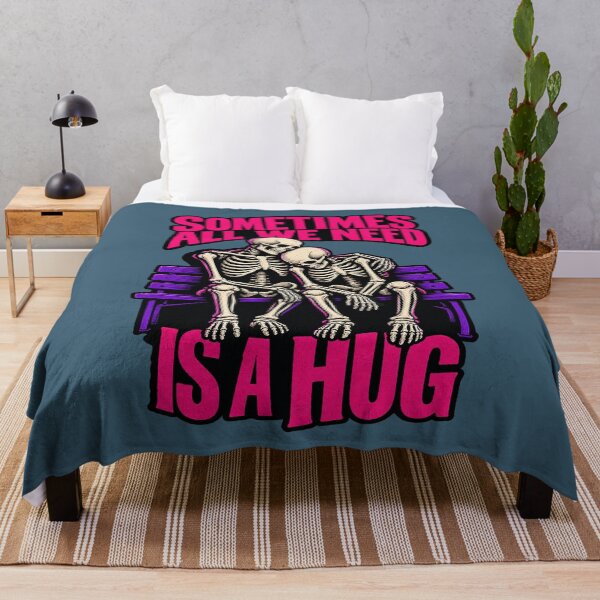 Item preview, Sometimes All We Need Is A Hug – Funny Skeletons. designed and sold by Endless7Art.