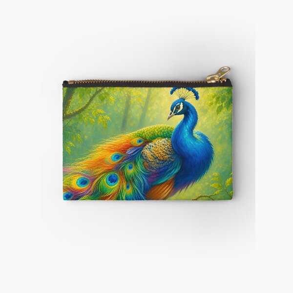 Item preview, Majestic Peacock Perched in a Lush Forest designed and sold by TinCatOutPost.
