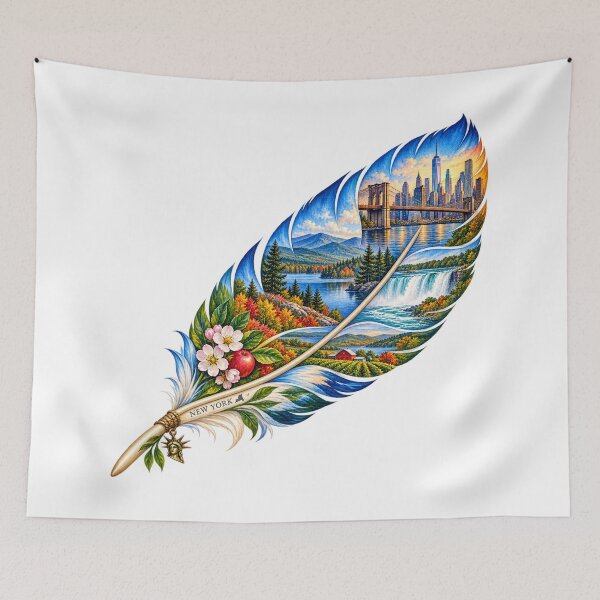 Item preview, New York Empire Feather designed and sold by Whimspired By Paxx.