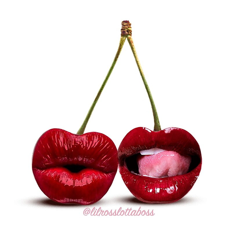 Влюбленные вишенки. Вишневые поцелуи 20. Гигиеническая помада с вишней. Сладкие губки. Вишневые поцелуи 20.