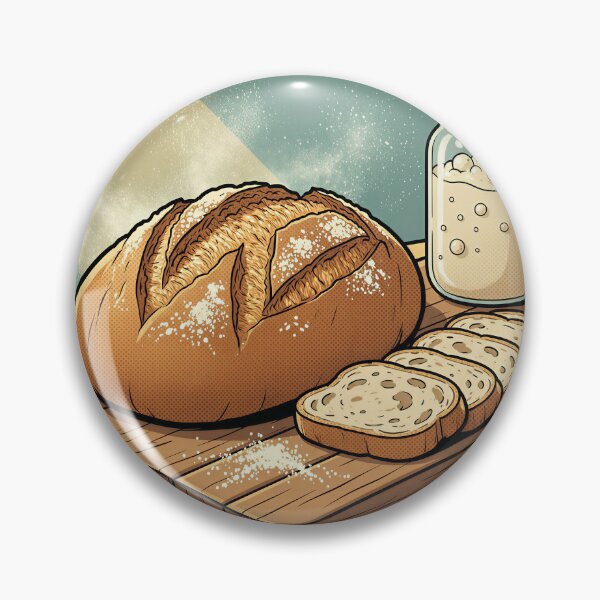 Item preview, Sourdough Bread 3D Comic Illustration designed and sold by DIUMERI.