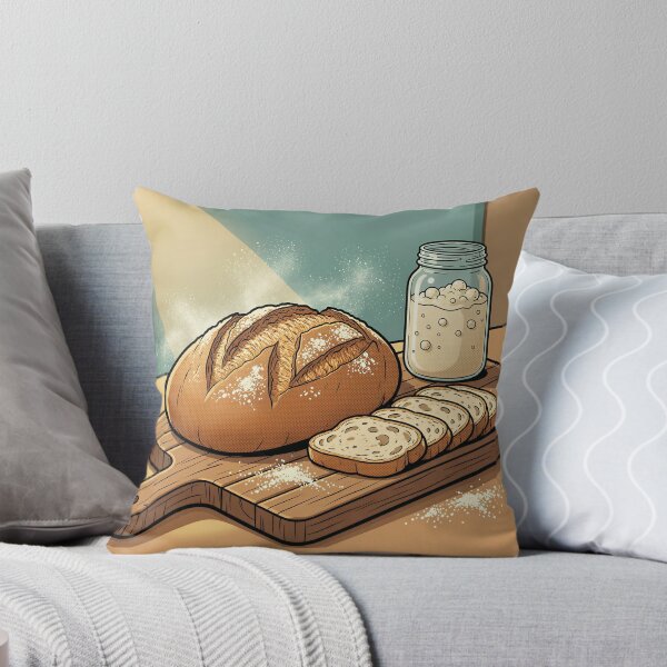 Item preview, Sourdough Bread 3D Comic Illustration designed and sold by DIUMERI.