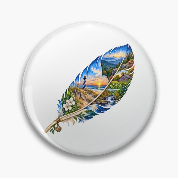 Item preview, North Carolina Coast to Mountains Feather designed and sold by Whimspired By Paxx.